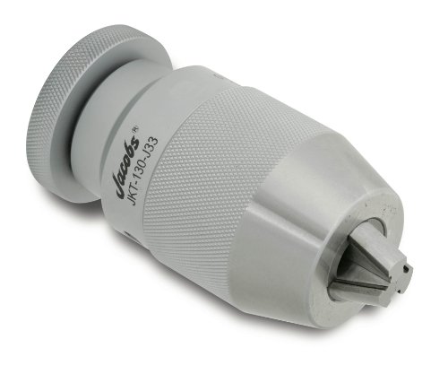 Jacobs Chuck 9681 High Precision Model Taper Mounted Industrial Keyless Chuck, 2JT Mount, 25/64" Maximum Capacity, 3-1/2" Closed Length