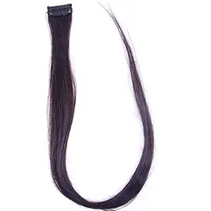 Kabello Remy Human Hair Streak Extension For Women Brown Pack Of 1