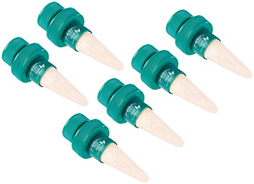 Royal Gardineer Pflanzen-Bewässerungssystem mit Tonspitze und Flaschenaufsatz, 6er-Set - 2
