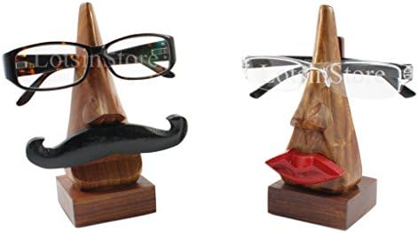 His and Hers glasses holders display stand gift set