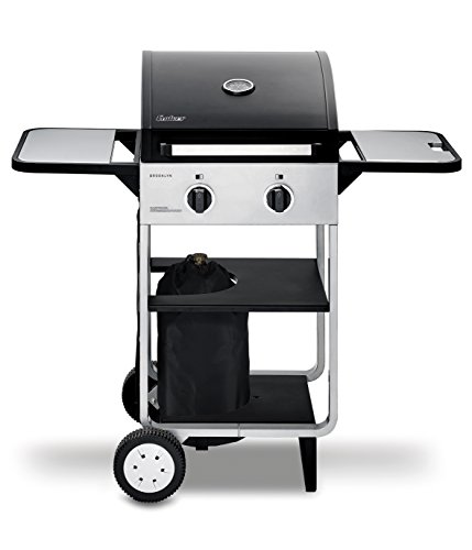 Enders BBQ Gasgrill BROOKLYN, Gas Grill 86706, 2 Guss-Brenner stufenlos, Grillwagen mit Grillhaube, Warmhalterost, Seitenablage - 2