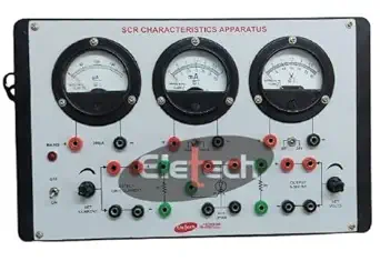 SCR Characteristics Apparatus with 3 analog meters & 2 variable DC regulated power supply