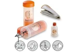 ‎BOLYDOOM Freise & Sohn Optikprodukte freiblick Brillenbad SET | Schüttelbad mit Spezialreiniger 50ml + Microfasertuch