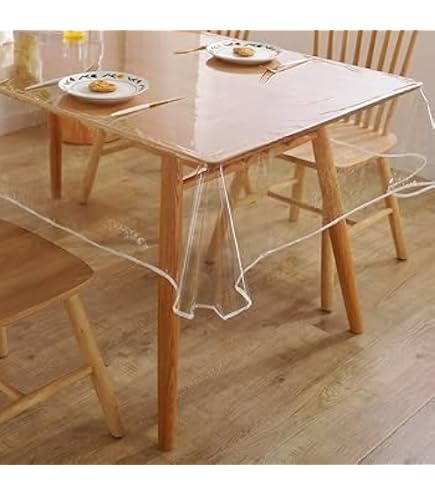 Tovaglia Trasparente Antimacchia Moderna Plastificata Lucida Copritavolo Pvc Dis D 140x100 Cm 86734292