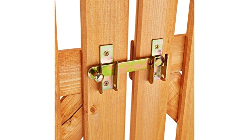 PROMADINO Set: Pergola Ben, mit Tür, honigbraun, B/T/H: 200/65/208 cm - 6