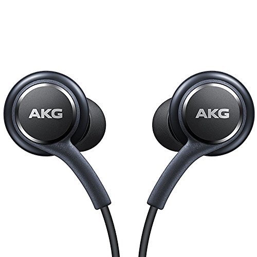 Auriculares de Manos Libres Oficiales para Samsung Galaxy S8 S8  calibrados por AKG Harman Kardon  Negro  EO-IG955BSEGWW  Suministro sin Caja  Venta al por Menor   Protecci  n contra enredos