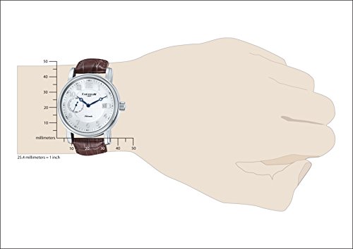 Thomas Earnshaw Men's Fitzroy Automatic Watch with White Dial Analogue Display and Brown Leather Strap ES-8027-02