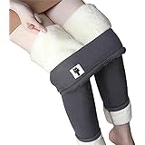 Yutdeng Leggings Invernali Donna Pantaloni Caldi a Vita Alta con Fodera in Pile Spesso Velluto Leggings Pantaloni Sportivi Ca
