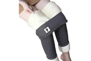 Yutdeng Leggins Térmicas Mujer Invierno de Pantalones con Forro Extra Cómodo Leggings de Lana Cozy Cálido Pantalones Casual Grueso Slim Fit Legging Termico Elásticos Pantalón Cintura Alta