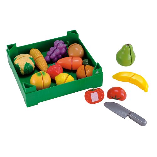 Early Learning Centre 134430 Crate of Cut and Play Fruit/Vegetables Playset