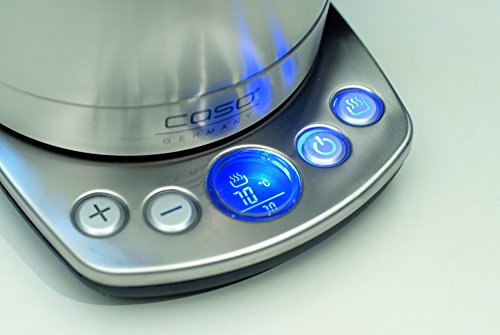 Caso 1870 WK 2200 Elektrischer Wasserkocher mit präziser Temperaturkontrolle, 2200 Watt, 1,7 L, edelstahl - 5