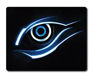 Woopme Creative Eyes Theme Printed Mouse Pad Compatible for Laptop Computer Desktop PC Girls Kids Gaming Non Slip Rubber Base L x H 25 x 20 CMS