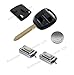 Price comparison product image DIY Repair Kit - for Toyota Corolla Avensis 2 button remote key - rubber pad 2 switches CR2016 battery Toy47 key blade with shell