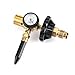 Price comparison product image Zerodis Balloon Inflating Regulator Inflator Pressure Regulation with Air Flow Meter Valve Gauge Fit for Outlet Thread G5/8 Tank Valves