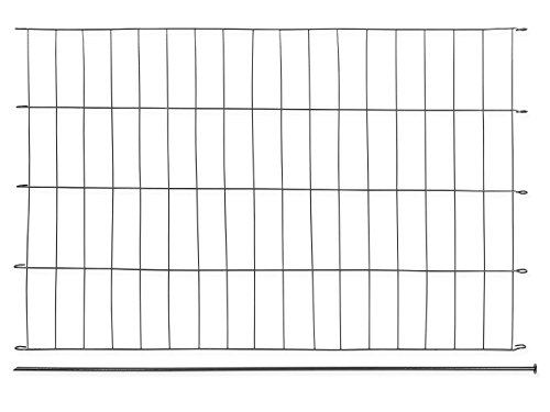 Teichzaun – Set „Dorp“ 11 tlg. anthrazit – 575 x 79 cm, Tiergehege, Gartenzaun, Campingzaun, Steckzaun, Zaunmatten - 2