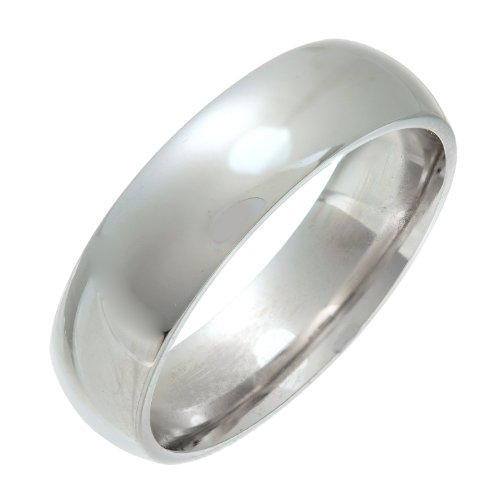 Theia Unisex Sterling Silver Super Heavy Court Shape Wedding Ring
