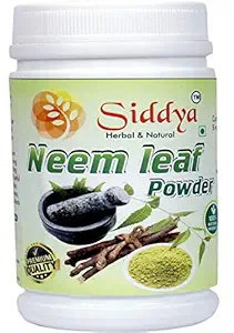 WARRIOR Siddya Neem Leaf Powder For Face Pack Mask Cleaning Face, Hair Growth Remove Dandruff Silk & Shining Hair