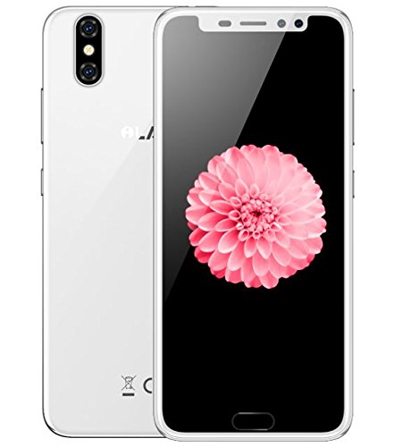 ILA X - Schermo HD da 5,5 pollici (rapporto 18: 9) Smartphone Android 7.0 4G, Bezel-Less 7,95mm Ultra slim, quadricromia da 1,3 GHz 3 GB + 32 GB, 5 MP + 13 MP, impronta digitale - bianca