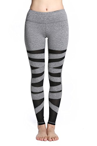 Lotus Instyle Damen Sports Leggings Yoga Laufen Hose mit Netze - 2