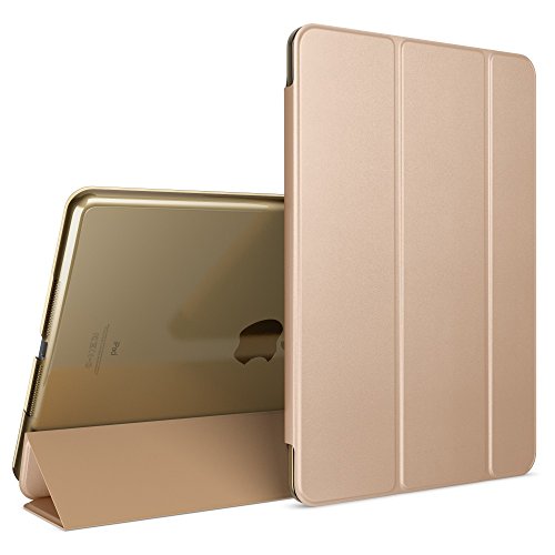 Apple iPad Air 1 Hülle Smart-Case von NICA, Ultra-Slim Cover Dünne Tablet Schutzhülle, Kunst-leder Hardcase Multi-Ständer Tasche, Display-Schutz & Backcover Flip-Case Klapphülle Sleeve - Gold