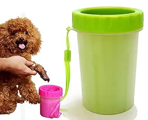 Dog Trust Portable Pet Paw Cleaner/Washer, Durable Cleaning Cup with Silicone Bristles, Quickly Scrub and Wash Muddy Dirty Paws and Feet, Small to Medium Large Dog Breeds