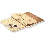 Beurer HK-125-XXL - Almohadilla electrónica de tacto suave, 60 x 40 cm, lavable, forma rectangular, color crema