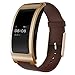 Produktbild leydee Smart Watch Activity Tracker Blood Druck Herzfrequenz Monitor Armbanduhr Sleep Monitor Intelligente Armband Schrittzähler Fitness Armband für iOS Android Handy, gold