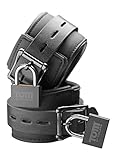 Tom of Finland Neoprene Wrist Cuffs with Locks