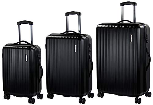 Preisvergleich Produktbild bugatti Carpo Hartschalenkoffer Trolley 3er-Set, Rollkoffer 75 / 66 / 55cm, schwarz