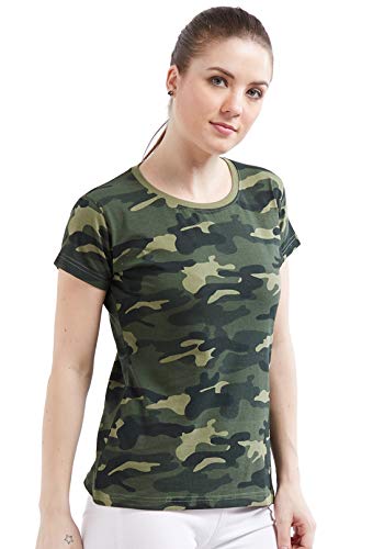 Wear Your Opinion Womens Cotton Camouflage Army Military Print Half Sleeve T-Shirt Top RS.449 (78.00% Off) - Amazon
