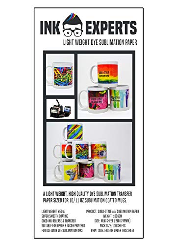 Ink Experts - Papel de sublimación (100 g/m²) 100 Sheets