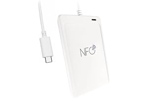 SCROY ACR1552U-MF USB-C NFC-tagg och smartkortläsarskrivare | Kontaktlös RFID närhetskortläsare för MIFARE, FeliCa, ISO 14443