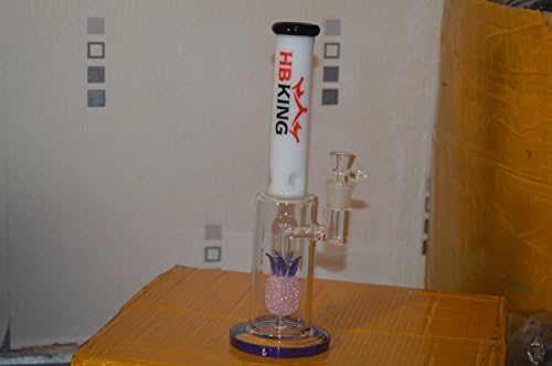 Premium Quality 35cm Milky White Pineapple Crystals Honeycomb Mushroom Showerfall Diffuser Percolator Airflow Tube Ice Catcher Glass Water/Pipe/Bong/Sisha/Hookah
