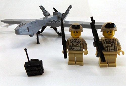 Modbrix 2147- ★ US AIR FORCE Drohne MQ-9 Reaper inkl. custom US ARMY Special Forces Soldaten aus original Lego© Teilen ★ - 3