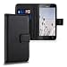 Produktbild kwmobile Hülle für Huawei Y5 - Wallet Case Handy Schutzhülle Kunstleder - Handycover Klapphülle mit Kartenfach und Ständer Schwarz