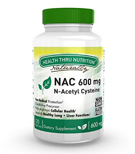 Health Thru Nutrition nac 600mg n-acetyl cysteine 120 Vegecaps