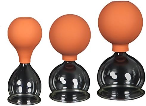 LauschaerGlas Suction Pump for Bottles with professional, Medical, Fireless Cupping Set of 3 40_50_60 MM (Pack of 1)