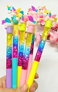 Tera13(packof6) Unicorn Glitter pens / Stylish Pen for Girls / Glitter pens / Unicorn pens / pens for Kids /Pen for Girls Unicorn Pen for Girls