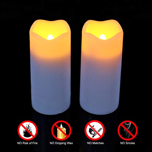 Give U led Votive Candles Vela, cinc, Pack of 2 White, 1.75 x 3 in High