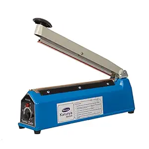 KARUNYA Sealing Machine for Plastic Packaging, Packing Machine, Seal Packaging Machine, Bag Sealing Machine, Cover Heat Sealing Machine - 8 Inch Blue Impulse Electric Manual Sealer Machines