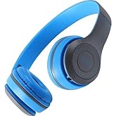 HEARTZ KABLOSUZ KATLANABİLİR KULAK &Uuml;ST&Uuml; MAVİ SOLO KULAKLIK WİRELESS