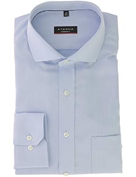 ETERNA Langarm Hemd MODERN FIT Fantasiebindung strukturiert