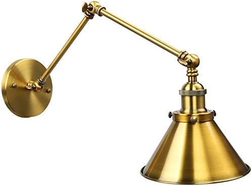 HEYUN&amp; Modern Vintage Industrial Bronze Wall Light Long Arm Pole Swing Arm Wall Mount Light Sconces For Home And Office Decoration( Bulbs Not Included )