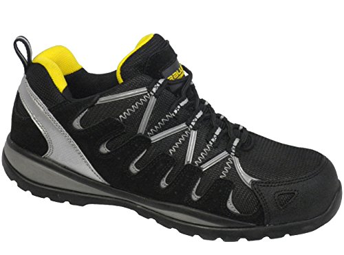 Arbeitsschuhe Sicherheitsschuhe Schuhe RALLOX 64 Sneakers schwarz gelb S1 NEU Gr. 38 39 40 41 42 43 44 45 46 47 - 2