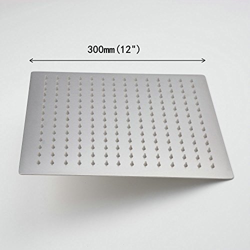 Hiendure® 30cm Ultra dünn Rostfreier Stahl Regen Duschkopf Platz Duschkopf , Gebürstetes Nickel - 4