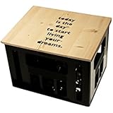 Geschenkidee Bierkastensitz Sitzauflage Hocker mit Motiv TODAY