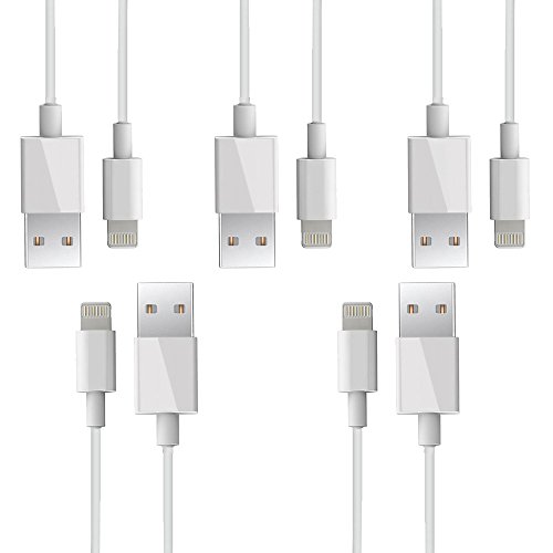 C  ble Lightning - TURATA 5 Pack 1ft C  ble vers USB Data Chargeur C  ble Chargeur iPhone pour iphone SE 6 6s 5 5S 5C  iPad 4  iPad Air 1 2  iPad Mini 1 2 3