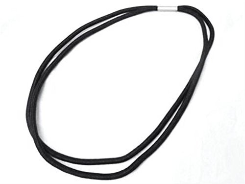 Set Of 6 Black Ponytail Hair Bands/ Stretch Thick Long Black Elastic Headband By Mytoptrendz