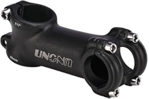 FOMTOR Vástago de Bicicleta 25,4 17 Grados, Vástago de Bicicleta de Montaña Vástago de Manillar Corto, para la Mayoría de Bicicletas, Bicicletas de Carretera, MTB, BMX, Ciclismo