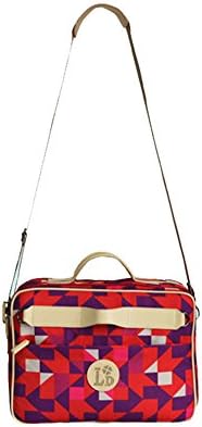 Baby Nappy Changing Messengers Sling Shoulder Diaper Bag Colorful and Cute Geometry Pattern Designer Waterproof Mummy Changing Bags(Style14 Geometry Red)